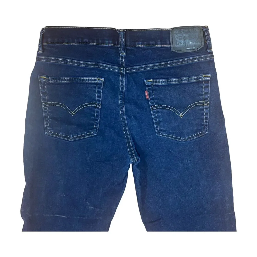Levis 511 Slim Performance Jeans Men's 18 Regular 29x31 Dark Blue 5 Pocket Pants